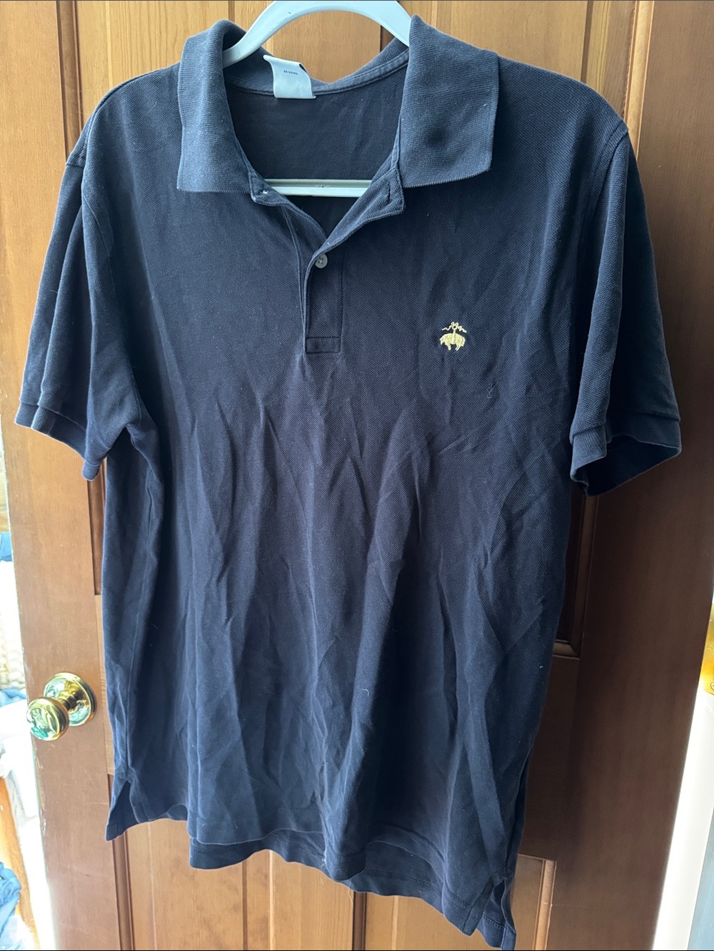 Brooks Brothers Navy 100% cotton polo shirt men’s Sz L